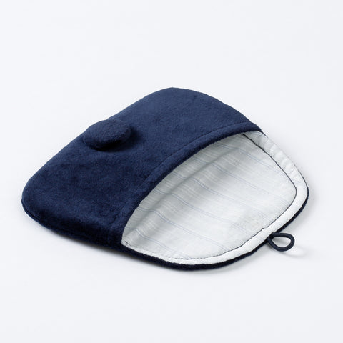 Pouch Medium - Velvet with Striped Lurex Cotton lining
