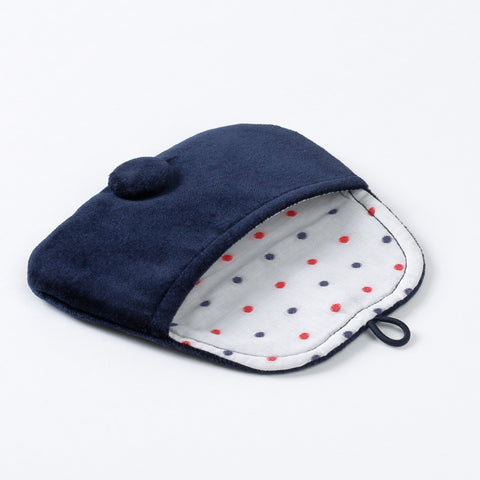 Pouch Medium - Velvet with Dotted Cotton lining