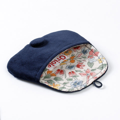 Pouch Medium - Velvet with Vintage Floral lining from Great Britain