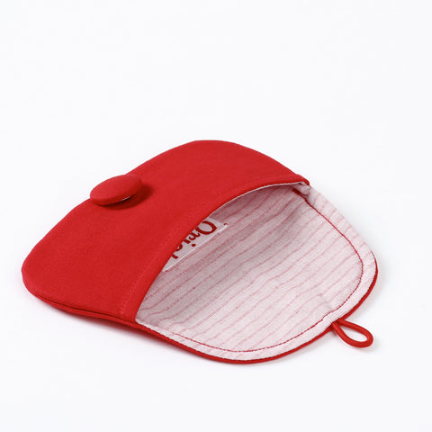 Pouch Medium - Cotton with Striped Cotton lining