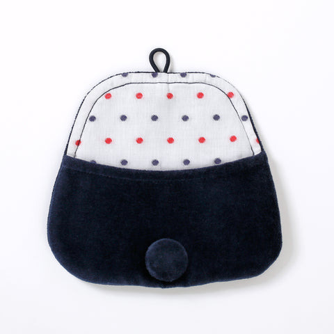 Pouch Medium - Velvet with Dotted Cotton lining