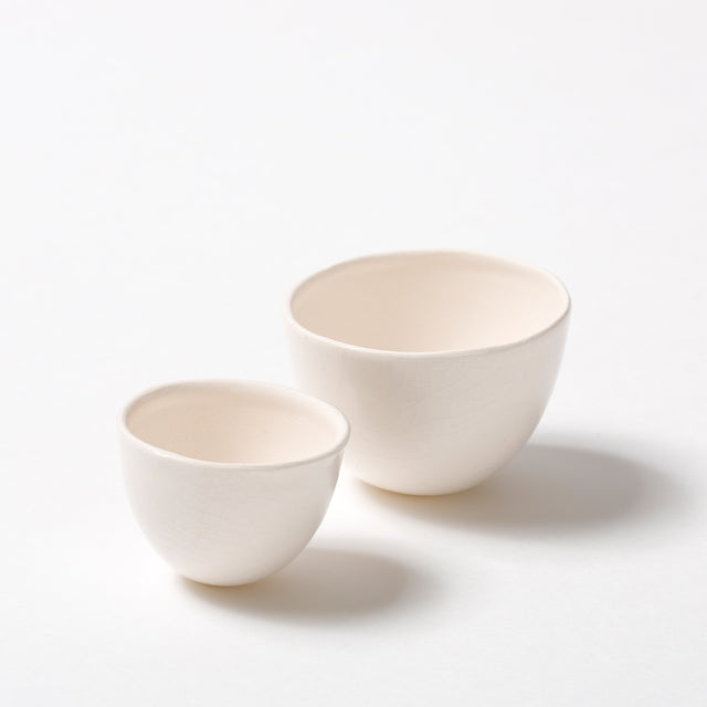 Set of two nestling vessels earthenware