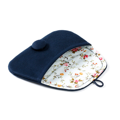 Pouch Medium - Cotton with Vintage Floral British lining