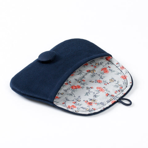 Pouch Medium - Cotton with Japanese Floral Cotton lining