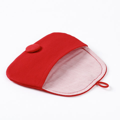 Pouch Medium - Cotton with Striped Shirting lining from London