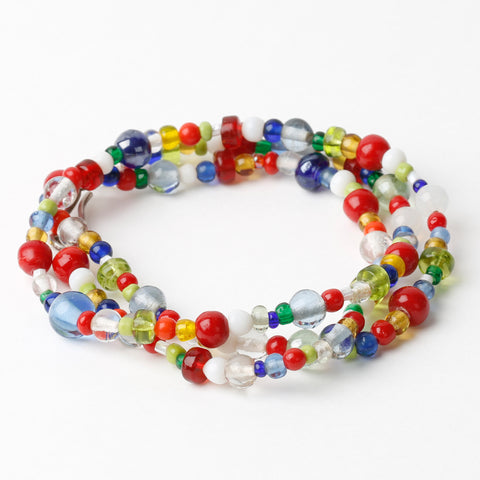 Daisies Necklace – Blue Red Yellow