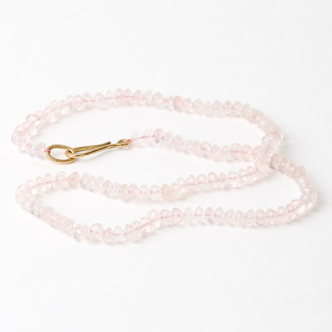 Daisies Necklace – Rose Quartz