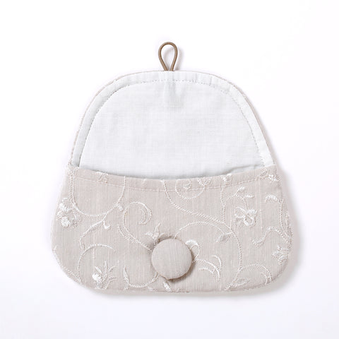 Pouch Medium - Cotton with Embroidered Cotton lining