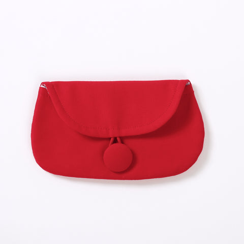 Pouch Medium - Cotton with Vintage Dotted Swiss lining