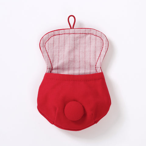 Pouch Small - Cotton with Striped Cotton lining