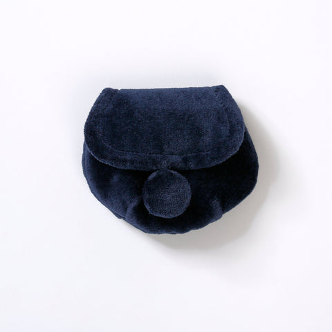Pouch Small - Velvet with Vintage Floral British lining